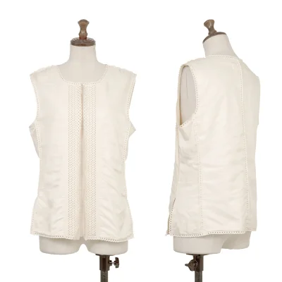 ISSEY MIYAKE Fleece Lining  Ultrasonic-Cut Vest