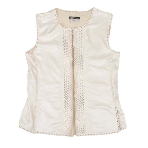 ISSEY MIYAKE Fleece Lining  Ultrasonic-Cut Vest K-174603_002