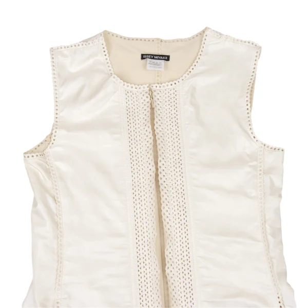 ISSEY MIYAKE Fleece Lining  Ultrasonic-Cut Vest K-174603_003