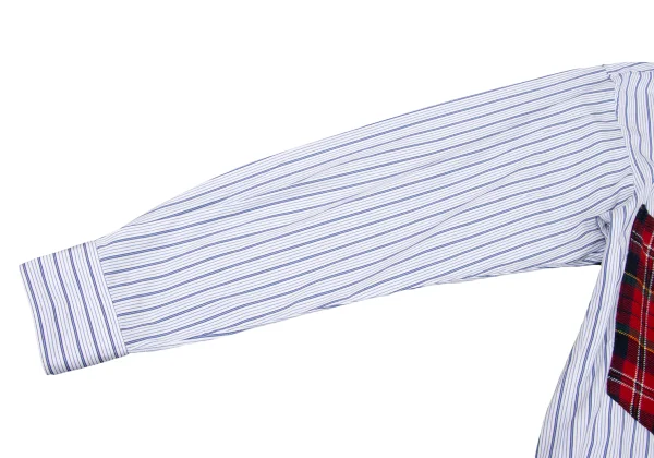 COMME des GARCONS SHIRT Tartan Check Pocket Striped Shirt K-174606_006