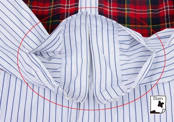 COMME des GARCONS SHIRT Tartan Check Pocket Striped Shirt K-174606_008