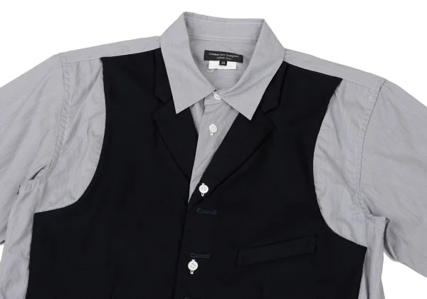 COMME des GARCONS HOMME PLUS Vest Docking Shirt K-174607_002