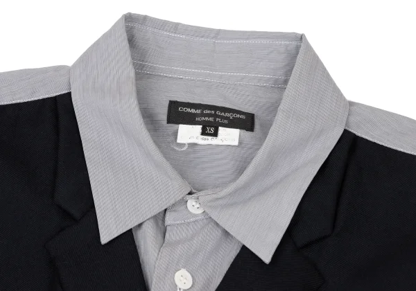 COMME des GARCONS HOMME PLUS Vest Docking Shirt K-174607_003