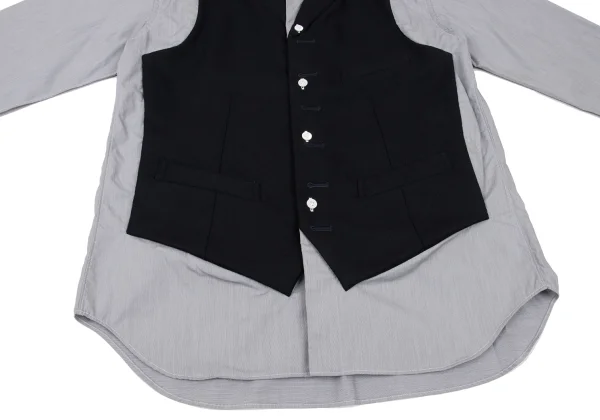 COMME des GARCONS HOMME PLUS Vest Docking Shirt K-174607_010