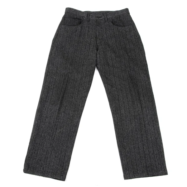 Y's for men Linen Blend Heathered Pants Black,Grey 3 K-174609_001