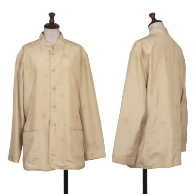 ASHA BY MDS Silk Embroidered Stand-Collar Jacket