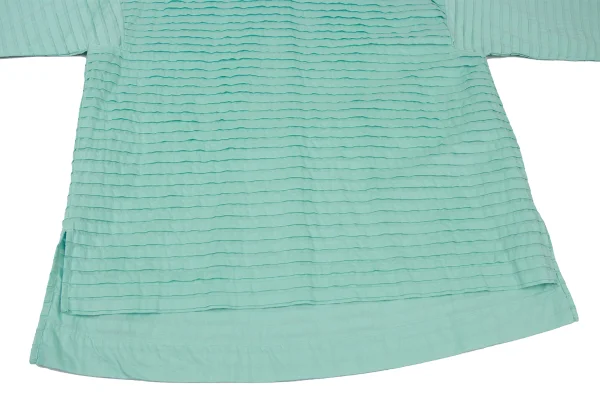 ISSEY MIYAKE HaaT Tuck Design  3/4 Sleeve Blouse K-174615_007