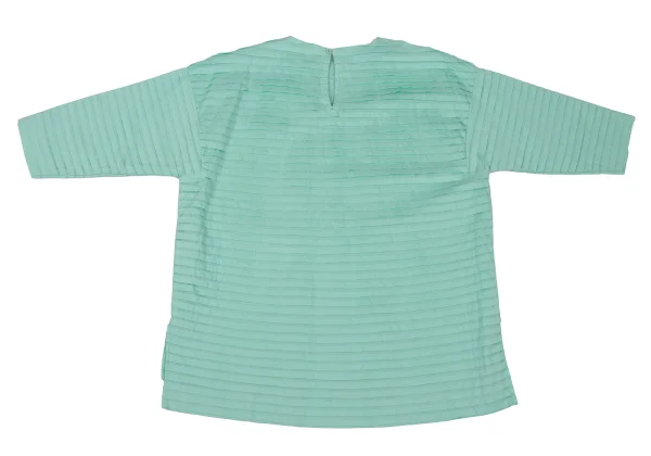 ISSEY MIYAKE HaaT Tuck Design  3/4 Sleeve Blouse K-174615_010