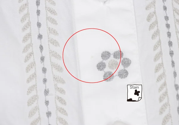 ISSEY MIYAKE HaaT Dot Floral Embroidery Long Sleeve Shirt K-174617_004