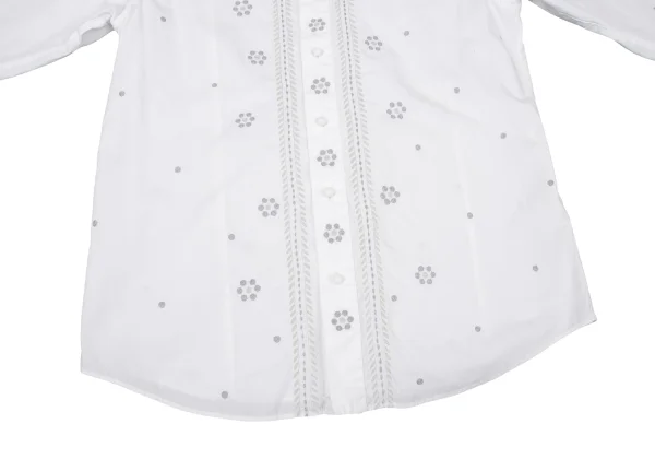 ISSEY MIYAKE HaaT Dot Floral Embroidery Long Sleeve Shirt K-174617_011