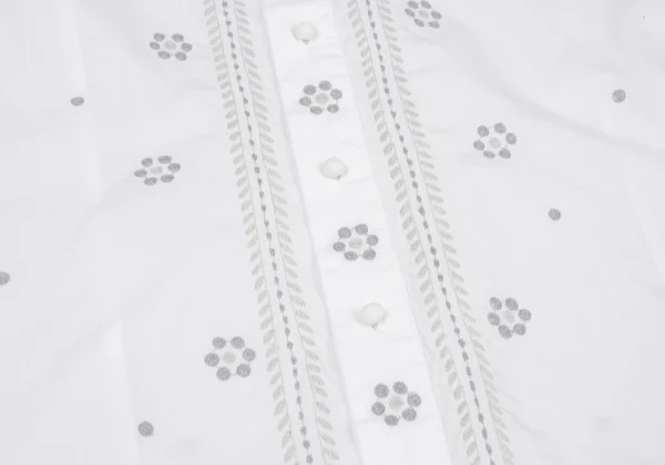 ISSEY MIYAKE HaaT Dot Floral Embroidery Long Sleeve Shirt K-174617_012