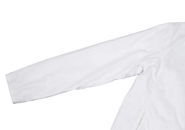 ISSEY MIYAKE HaaT Embroidery Cotton Collarless Jacket K-174618_005
