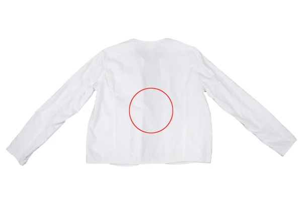 ISSEY MIYAKE HaaT Embroidery Cotton Collarless Jacket K-174618_012