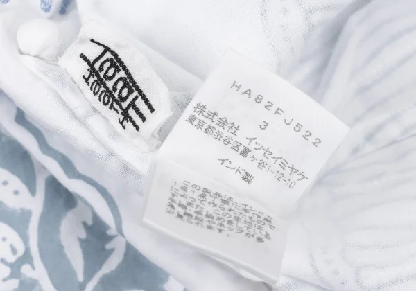 ISSEY MIYAKE HaaT Floral Embroidery Print 3/4 Sleeve Pullover Dress K-174619_018