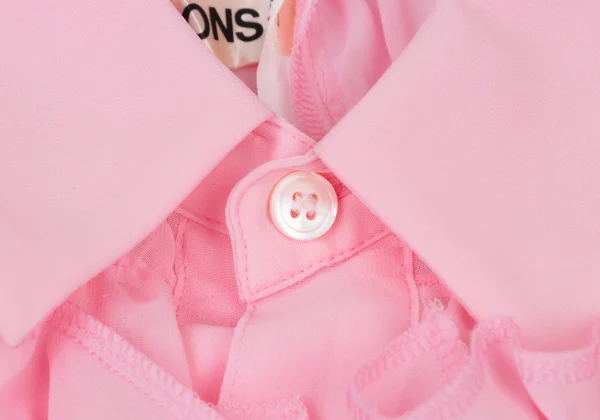 COMME des GARCONS Poly Chiffon Ruffled Gather Blouse K-174621_004