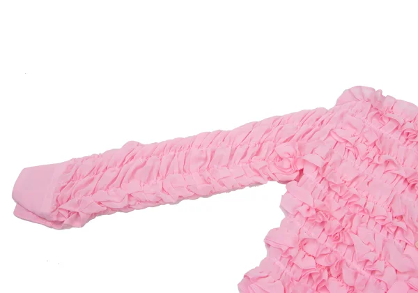 COMME des GARCONS Poly Chiffon Ruffled Gather Blouse K-174621_005