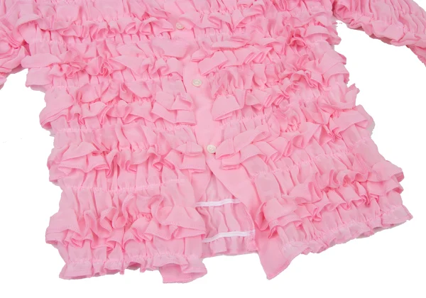 COMME des GARCONS Poly Chiffon Ruffled Gather Blouse K-174621_007
