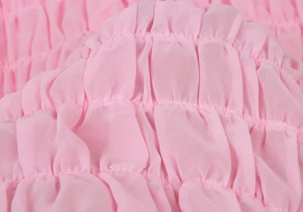 COMME des GARCONS Poly Chiffon Ruffled Gather Blouse K-174621_011