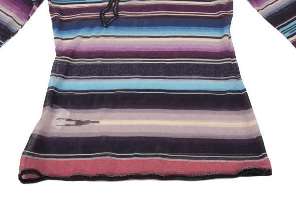 Jean Paul GAULTIER FEMME Taping Design Mesh Striped Top K-174623_008
