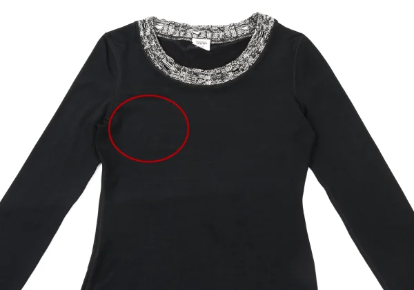 Jean Paul GAULTIER FEMME Stretch Knit Switching Top K-174628_003