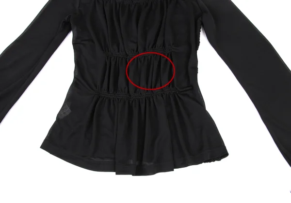 Jean Paul GAULTIER FEMME Shirring Sheer Blouse K-174629_011