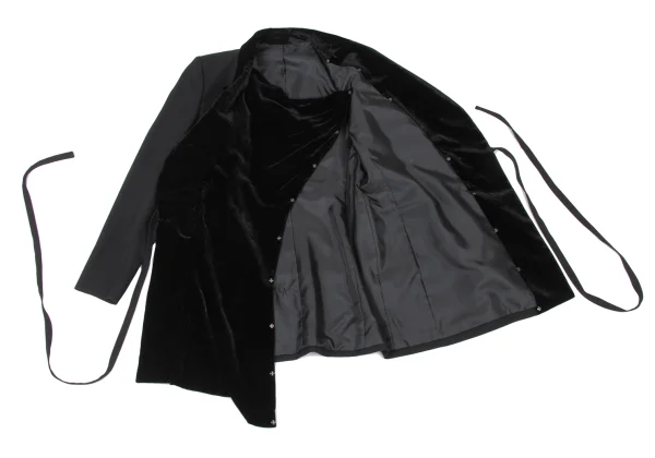 Jean Paul GAULTIER FEMME Wool Velour Switching Detachable Jacket K-174631_007