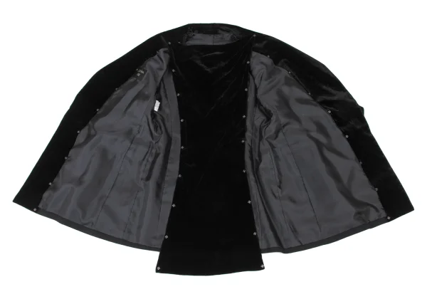 Jean Paul GAULTIER FEMME Wool Velour Switching Detachable Jacket K-174631_009