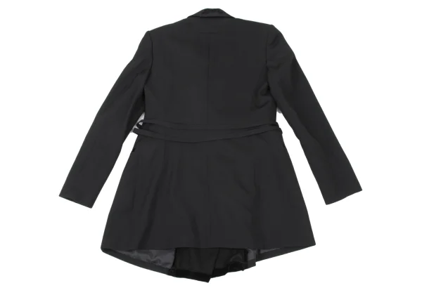 Jean Paul GAULTIER FEMME Wool Velour Switching Detachable Jacket K-174631_013