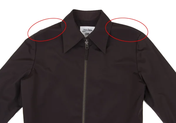 Jean Paul GAULTIER FEMME Poly Hem Switching Double Zip Jacket K-174632_003