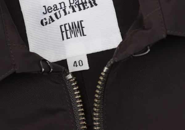 Jean Paul GAULTIER FEMME Poly Hem Switching Double Zip Jacket K-174632_008