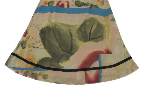 Jean Paul GAULTIER FEMME Watercolor Floral Print Mesh Skirt K-174635_006
