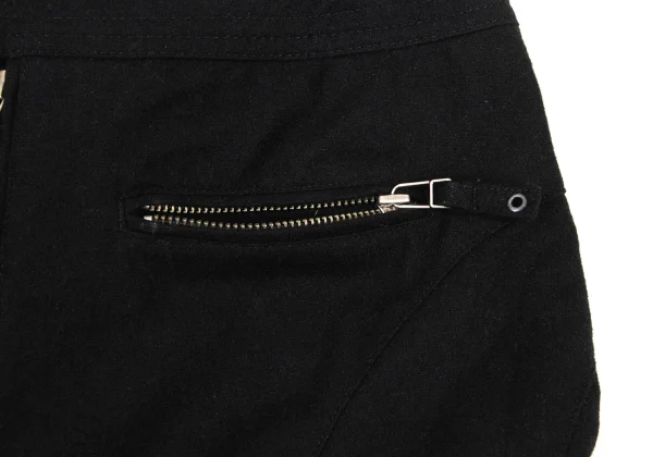 Jean Paul GAULTIER FEMME Cashmere Blend Wool Pleats Zip Pocket Skirt K-174636_005