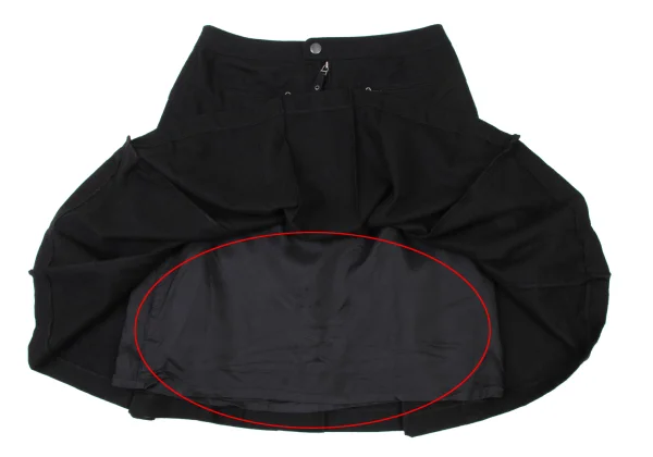 Jean Paul GAULTIER FEMME Cashmere Blend Wool Pleats Zip Pocket Skirt K-174636_008