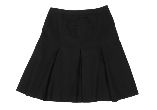 Jean Paul GAULTIER FEMME Cashmere Blend Wool Pleats Zip Pocket Skirt K-174636_012