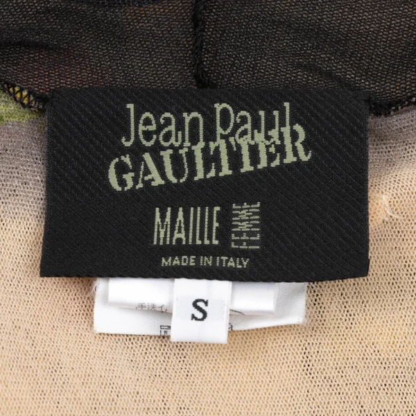 Jean Paul GAULTIER MAILLE FEMME Floral Print Mesh Cardigan K-174640_019