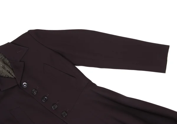 Jean Paul GAULTIER CLASSIQUE Wool Lettering Print Lining Long Coat K-174641_008