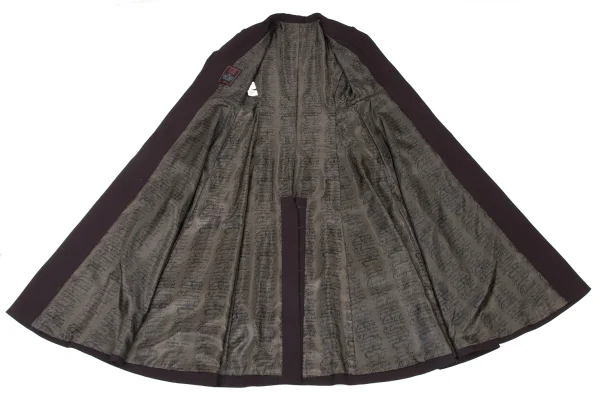 Jean Paul GAULTIER CLASSIQUE Wool Lettering Print Lining Long Coat K-174641_013