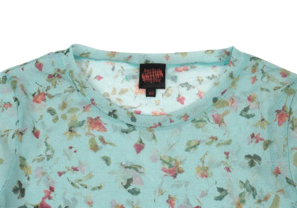 Jean Paul GAULTIER Floral Print Mesh Top K-174642_003