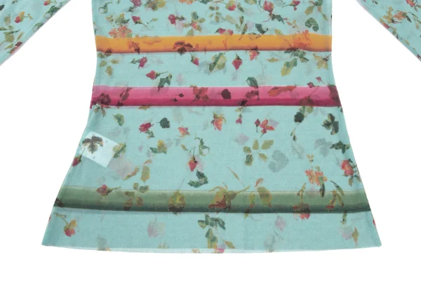 Jean Paul GAULTIER Floral Print Mesh Top K-174642_006