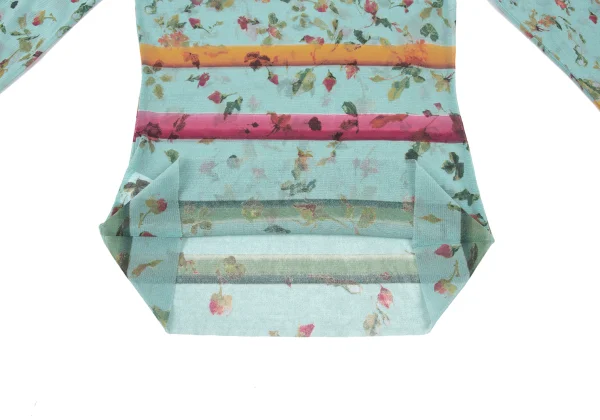 Jean Paul GAULTIER Floral Print Mesh Top K-174642_007