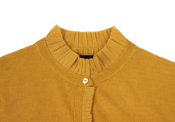 Jean Paul GAULTIER Rayon Wool Pleats Switching Cardigan K-174643_005