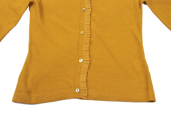 Jean Paul GAULTIER Rayon Wool Pleats Switching Cardigan K-174643_010
