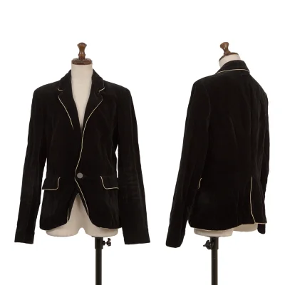 Jean Paul GAULTIER Velour Piping Jacket