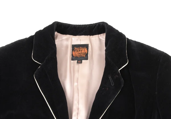 Jean Paul GAULTIER Velour Piping Jacket K-174645_004