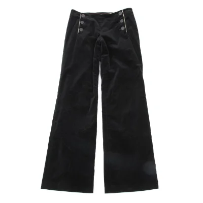 Jean Paul GAULTIER Velour Piped Sailor Flare Pants