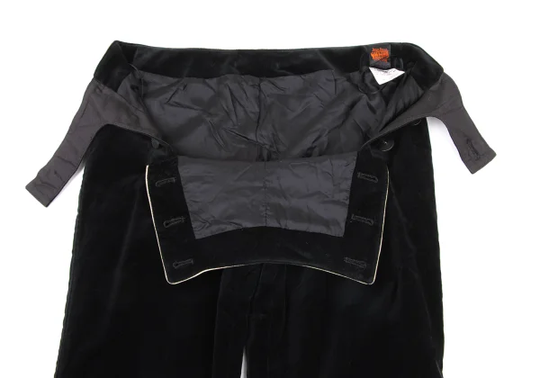 Jean Paul GAULTIER Velour Piped Sailor Flare Pants K-174646_005