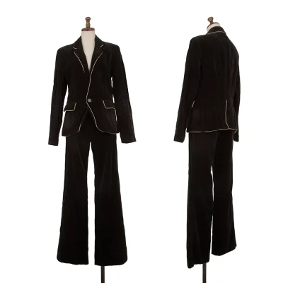 Jean Paul GAULTIER Velour Piping Jacket & Pants