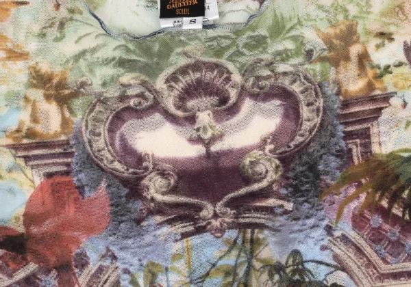 Jean Paul GAULTIER SOLEIL Tropical Print Mesh T-shirt K-174649_005