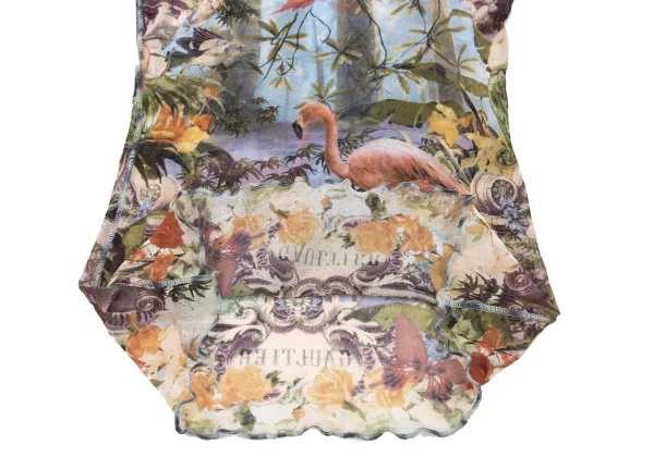Jean Paul GAULTIER SOLEIL Tropical Print Mesh T-shirt K-174649_011