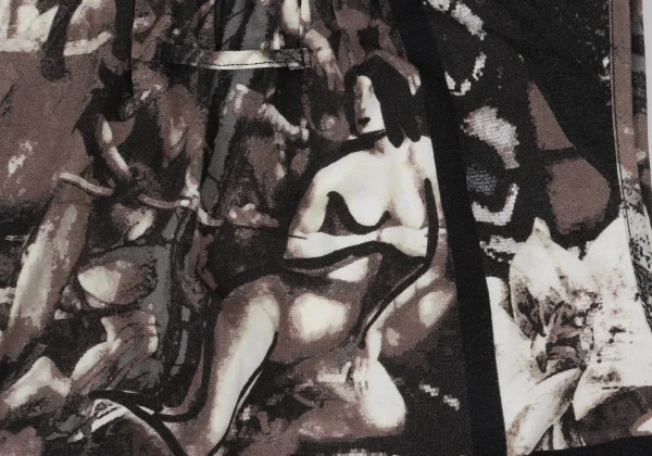 Jean Paul GAULTIER Art Print V-neck Sleeveless Top K-174650_011